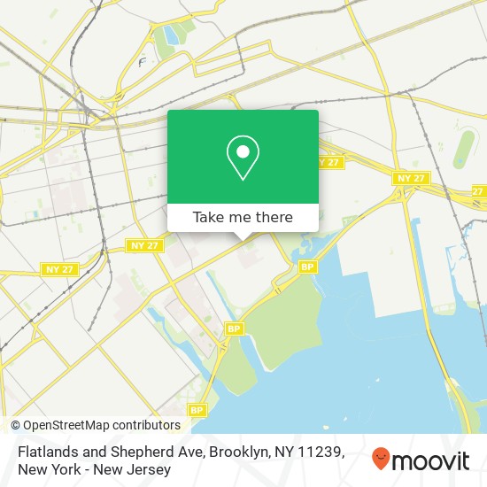 Mapa de Flatlands and Shepherd Ave, Brooklyn, NY 11239