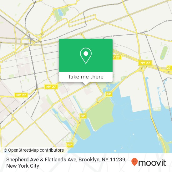 Shepherd Ave & Flatlands Ave, Brooklyn, NY 11239 map
