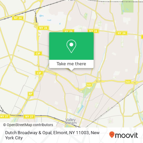 Dutch Broadway & Opal, Elmont, NY 11003 map