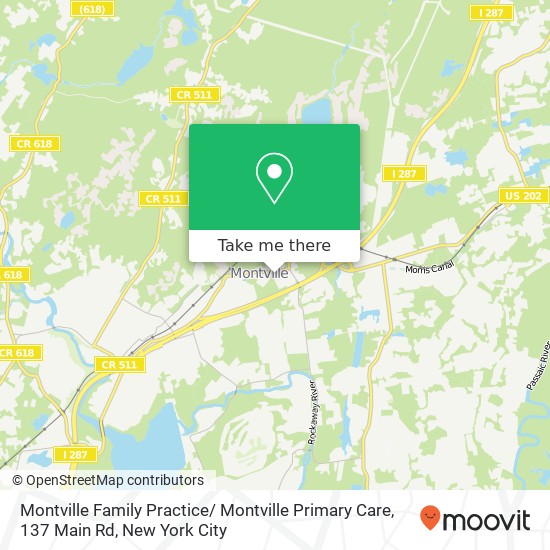 Mapa de Montville Family Practice/ Montville Primary Care, 137 Main Rd