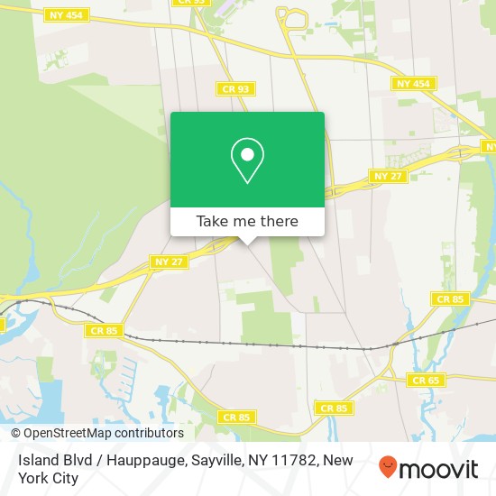 Mapa de Island Blvd / Hauppauge, Sayville, NY 11782