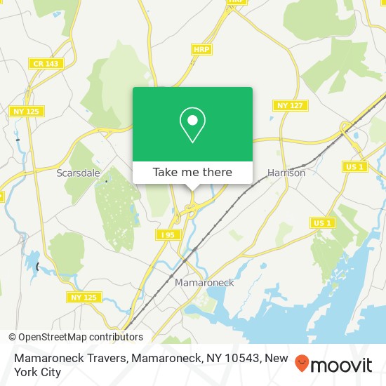 Mapa de Mamaroneck Travers, Mamaroneck, NY 10543