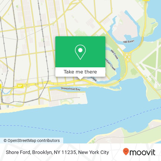 Mapa de Shore Ford, Brooklyn, NY 11235