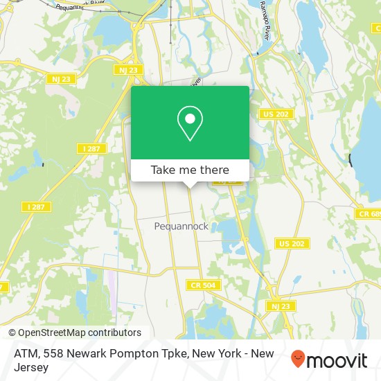 ATM, 558 Newark Pompton Tpke map