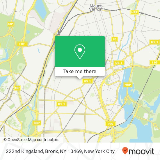222nd Kingsland, Bronx, NY 10469 map