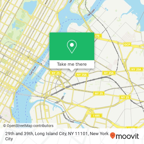 Mapa de 29th and 39th, Long Island City, NY 11101