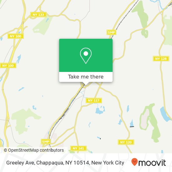 Mapa de Greeley Ave, Chappaqua, NY 10514