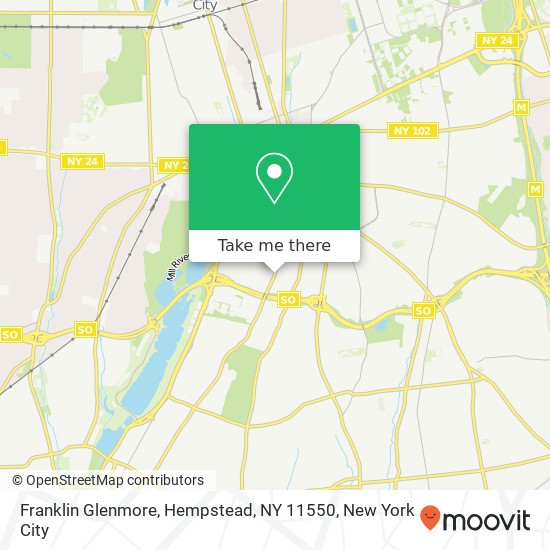 Mapa de Franklin Glenmore, Hempstead, NY 11550