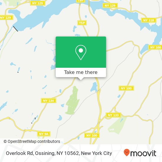 Mapa de Overlook Rd, Ossining, NY 10562