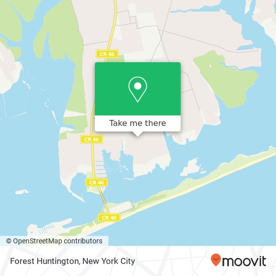 Mapa de Forest Huntington, Mastic Beach, NY 11951