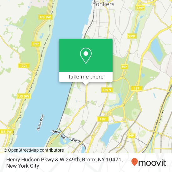 Henry Hudson Pkwy & W 249th, Bronx, NY 10471 map