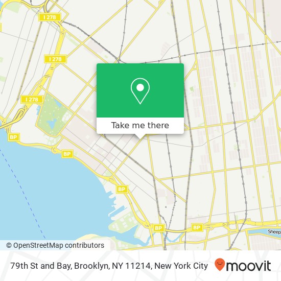 79th St and Bay, Brooklyn, NY 11214 map