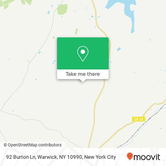 92 Burton Ln, Warwick, NY 10990 map