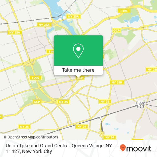 Mapa de Union Tpke and Grand Central, Queens Village, NY 11427