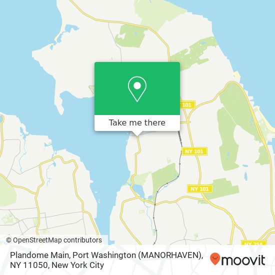 Mapa de Plandome Main, Port Washington (MANORHAVEN), NY 11050