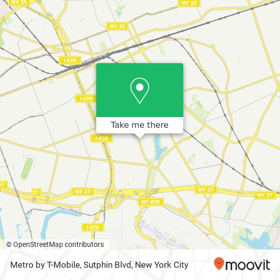 Mapa de Metro by T-Mobile, Sutphin Blvd