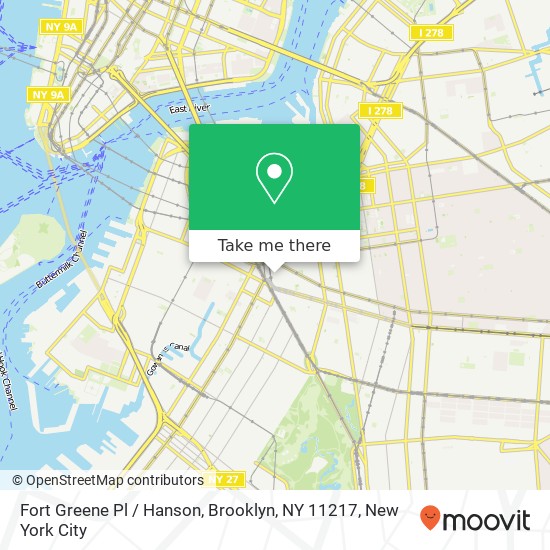 Fort Greene Pl / Hanson, Brooklyn, NY 11217 map