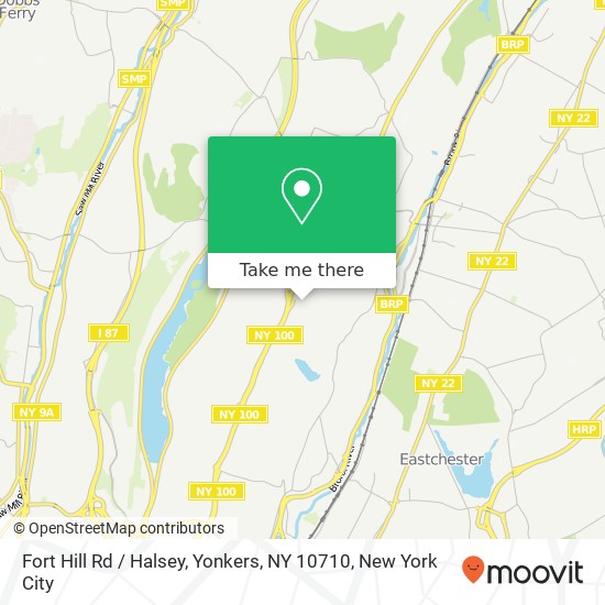 Mapa de Fort Hill Rd / Halsey, Yonkers, NY 10710