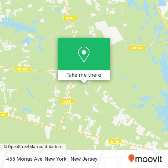 Mapa de 455 Morias Ave, Millville, NJ 08332
