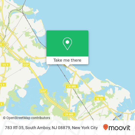 Mapa de 783 RT-35, South Amboy, NJ 08879
