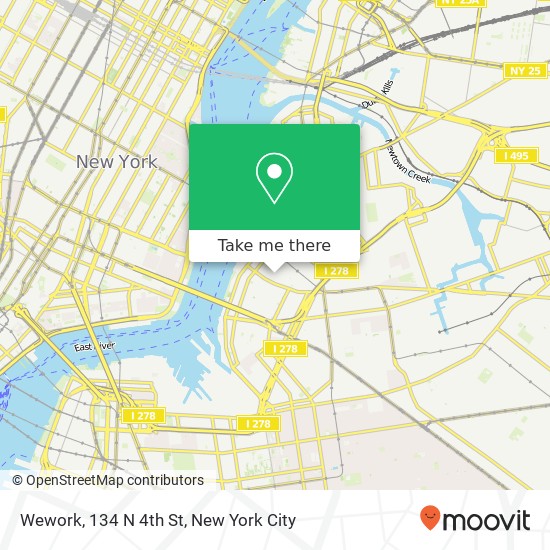 Mapa de Wework, 134 N 4th St