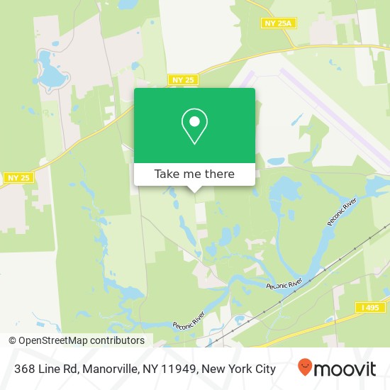 368 Line Rd, Manorville, NY 11949 map