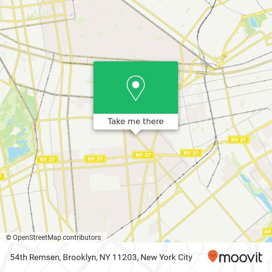 Mapa de 54th Remsen, Brooklyn, NY 11203