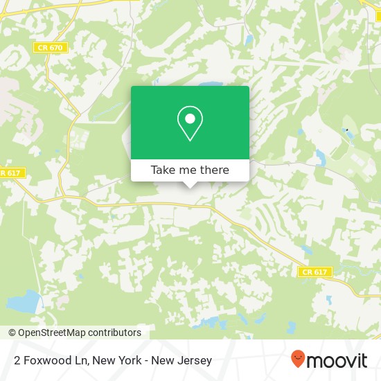 Mapa de 2 Foxwood Ln, Randolph (DOVER), NJ 07869