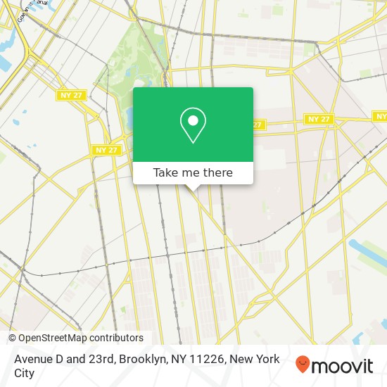 Mapa de Avenue D and 23rd, Brooklyn, NY 11226