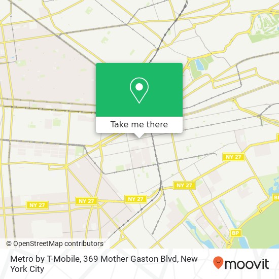 Mapa de Metro by T-Mobile, 369 Mother Gaston Blvd