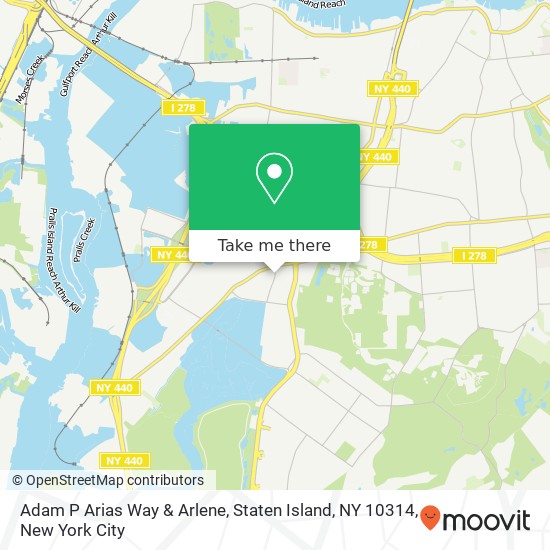 Adam P Arias Way & Arlene, Staten Island, NY 10314 map