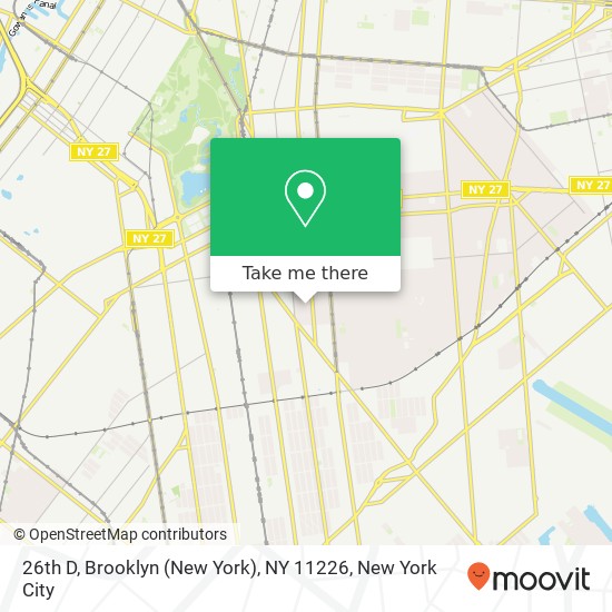 26th D, Brooklyn (New York), NY 11226 map