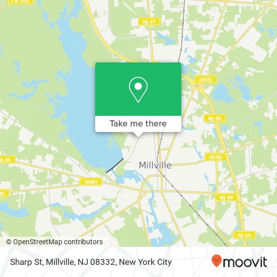 Mapa de Sharp St, Millville, NJ 08332