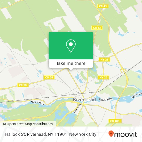 Hallock St, Riverhead, NY 11901 map