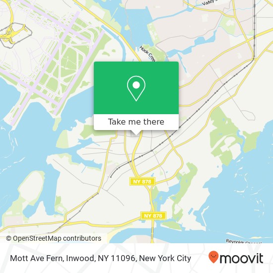 Mapa de Mott Ave Fern, Inwood, NY 11096