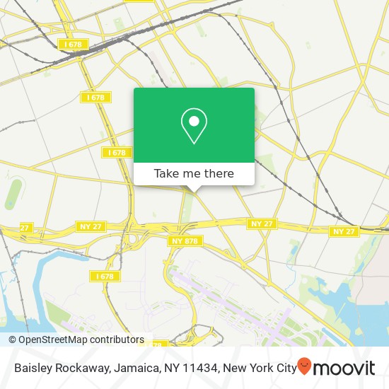 Mapa de Baisley Rockaway, Jamaica, NY 11434