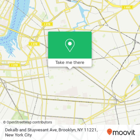 Dekalb and Stuyvesant Ave, Brooklyn, NY 11221 map
