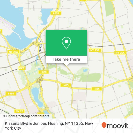 Kissena Blvd & Juniper, Flushing, NY 11355 map