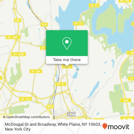 McDougal Dr and Broadway, White Plains, NY 10603 map