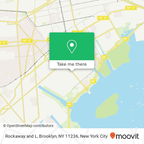 Mapa de Rockaway and L, Brooklyn, NY 11236