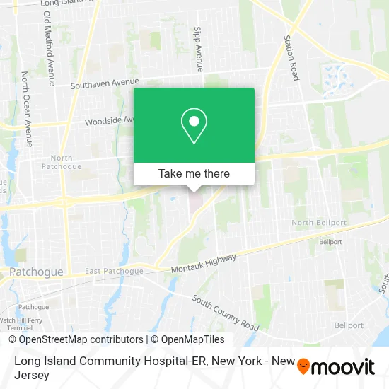 Long Island Community Hospital-ER map