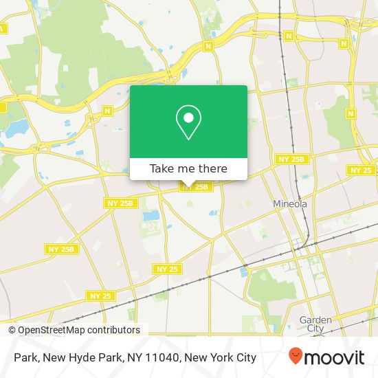 Mapa de Park, New Hyde Park, NY 11040