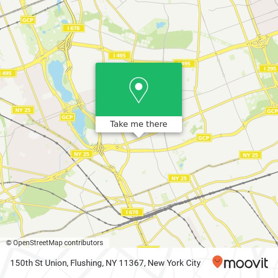 Mapa de 150th St Union, Flushing, NY 11367