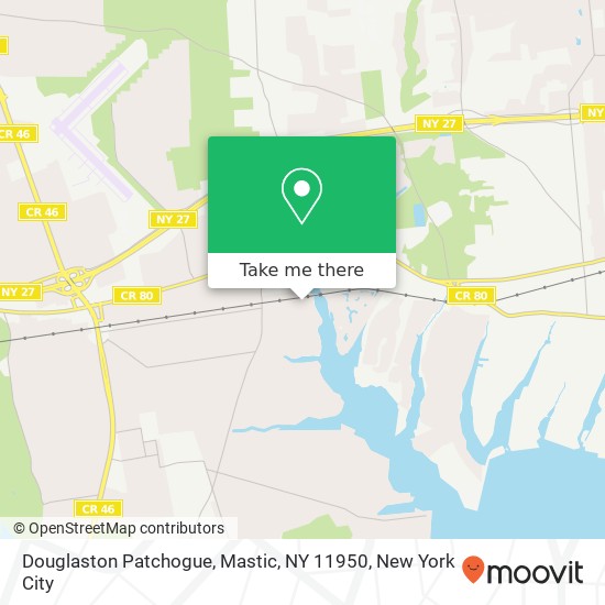 Douglaston Patchogue, Mastic, NY 11950 map