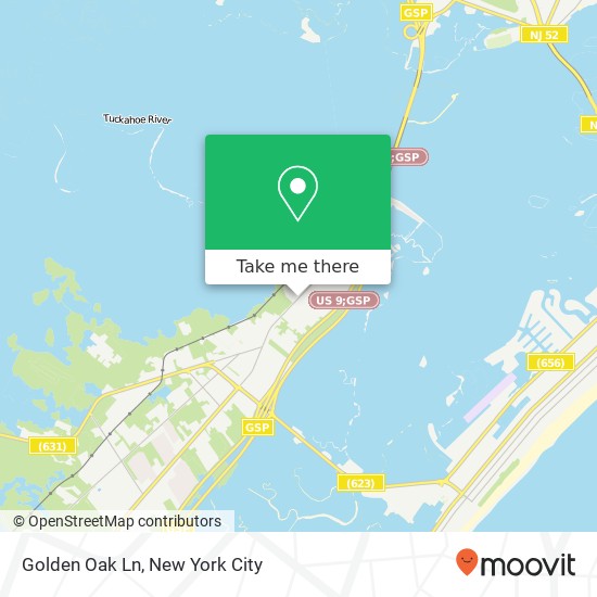 Mapa de Golden Oak Ln, Marmora, NJ 08223