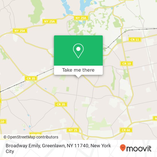 Mapa de Broadway Emily, Greenlawn, NY 11740
