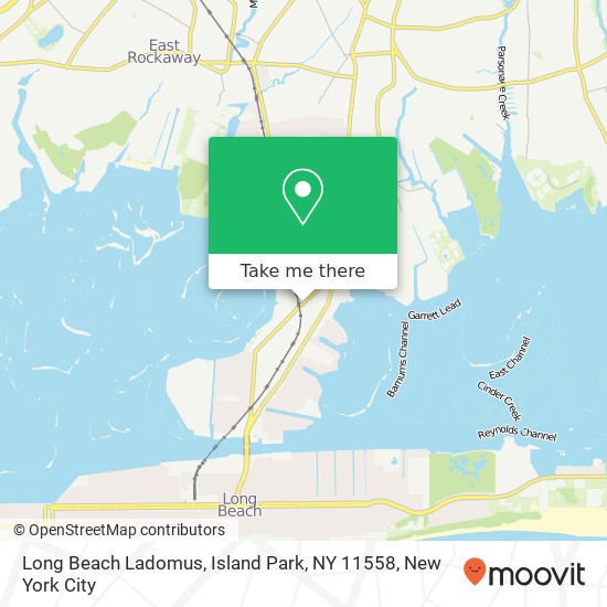Mapa de Long Beach Ladomus, Island Park, NY 11558