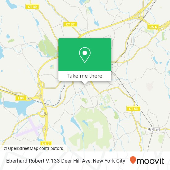 Mapa de Eberhard Robert V, 133 Deer Hill Ave