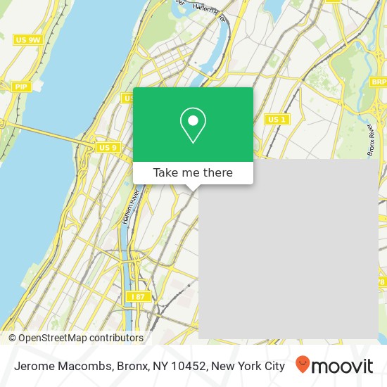 Jerome Macombs, Bronx, NY 10452 map