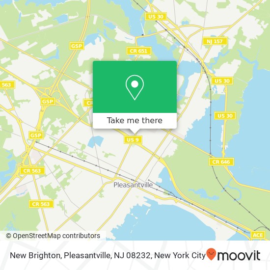 Mapa de New Brighton, Pleasantville, NJ 08232